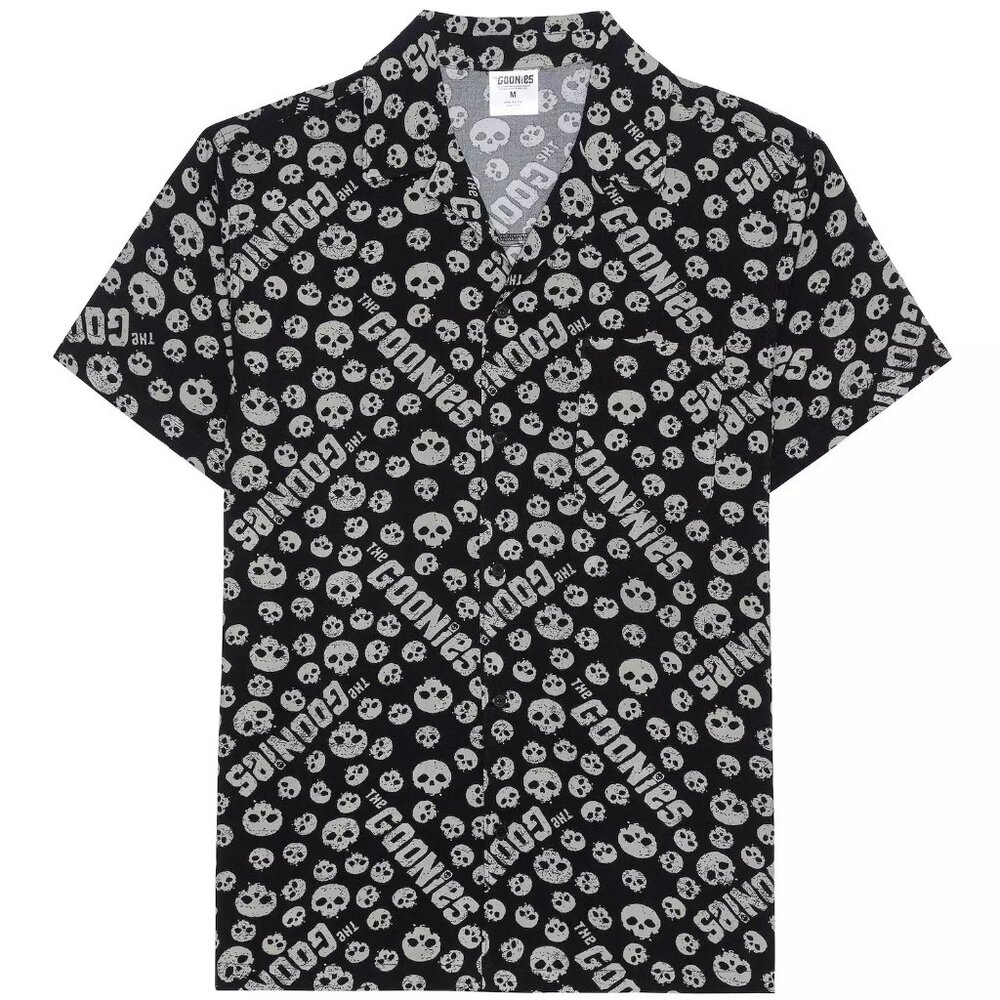 The Goonies Shirt Black Gray Skulls Mens XXL Kohls LE rare Goth Visual Kei NWT